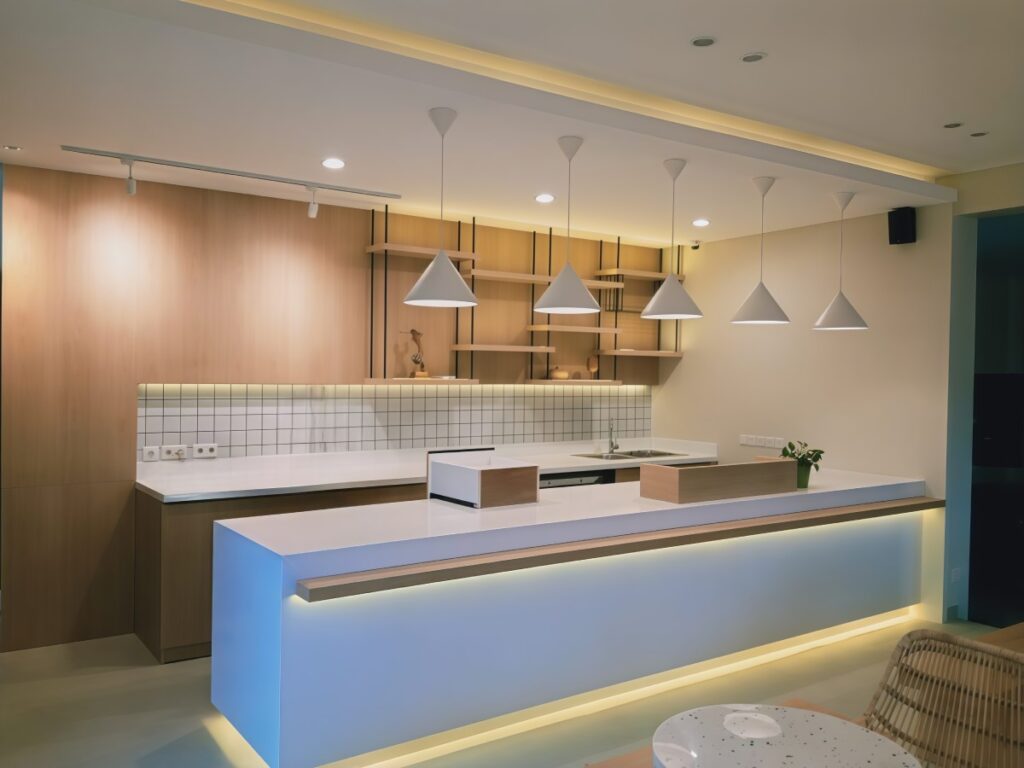 Solid Surface Top Table Murah